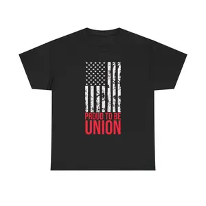 American flag distressed Proud to Be Union T-Shirt | Union Pride Tee