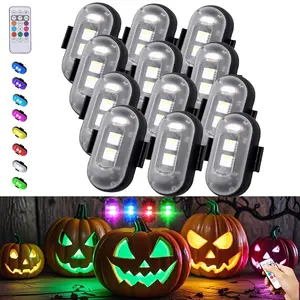 Led Lights For Party,Decorative ambient light,Wireless LED Light with Remote Control,8 Colors Waterproof Anti-Collision USB Charing Led Warning Lights