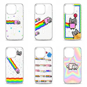 Fashionable Nyan Cat Magsafe Y2K Ins Style Shockproof Trend Phone Case for IPhone 17 16 15 14 13 12 11 Pro Max Plus Air Cover Unique Gift for Holiday Birthday