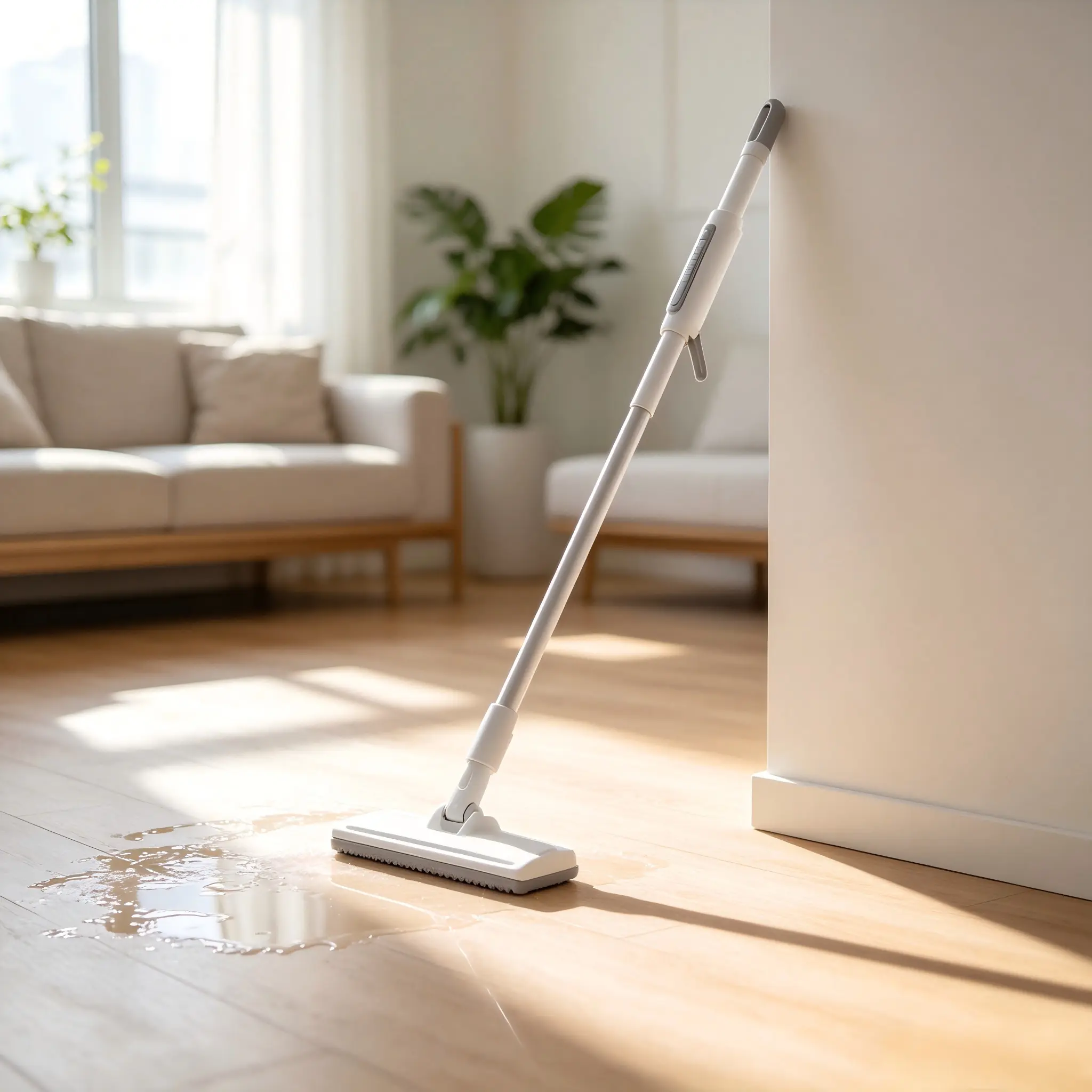 Electric Upright Mop - Dual Nozzle, Lightweight, Wet-Dry Dual Use Deep Multi-Surface Floor Cleaner for Family Household Labor-Saving Efficient Daily Cleaning