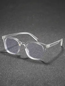 Classic Simple Unisex Non-Prescription Clear Lens Glasses, Clear Eyeglasses, Suitable for Daily Life and Office Use, Transparent Lens Glasses, 1 Pair/2 Pairs