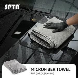SPTA Absorbent and Soft Microfiber Towels for Cars, 1Pack Grey Large Microfiber Drying Towel Without Scratches or Water Spots