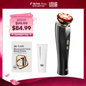 [New Color Drop] INIA FLARE All-in-One Facial Beauty Device, 3-in-1 Facial Massager Beauty Device for Face and Neck Skin Rejuvenation Lifting/ Tightening/ Infusing, Mother's Day Special Gift