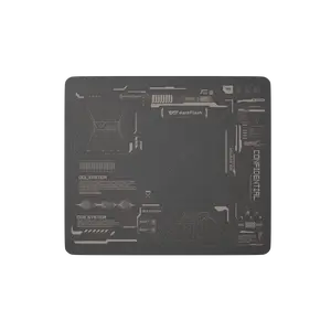 DarkFlash DMP300 Glass Mouse Pad 11.8L x 10.2W Micro Etched Tempered Glass with Non Slip Rubber Base for Precise Tracking and Comfortable Long Use