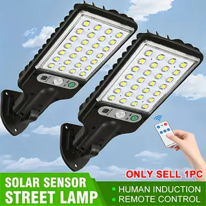 1pc Ultra-Bright Solar-Powered Floodlights, Outdoor Safety Lighting, No Charging Required, Zero Electricity Cost, LED Solar Lights with Smart Motion Detection for Safety, 3 Brightness Modes, Outdoor Solar Lights with Remote Control
