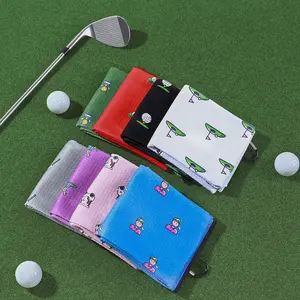 Mile High Life Golf Towel(16"x24"), Fun Prints Microfiber Towels, Waffle Fabric Large Golf Towel, with Heavy Duty Clip, Golf Bag Accessories for Men and Women