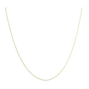 14k Yellow Gold 0.7 millimeters Cable Necklace (18 inches)
