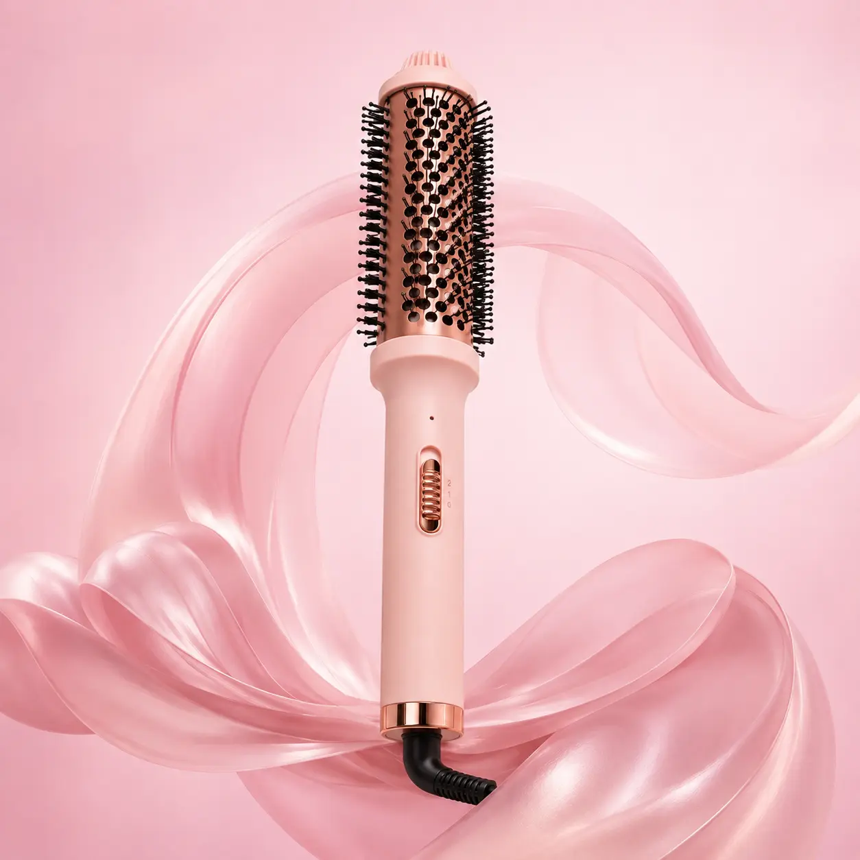 [EverBloom-Beauty] 38mm Automatic Thermal Brush curling iron – Wavy Blowouts, Straightening & Curling Brush, Best for Travel- wavy thermalbrush,Friendly Styling Tool,Gift for Women, SummerWins,,All Hair types,Fyp