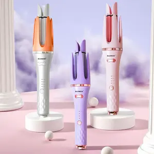 Salon-quality curl-Fully automatic curling stick lazy curling tool electric rotary curler large curling without damaging hair 32mm Comfort Hair Curler