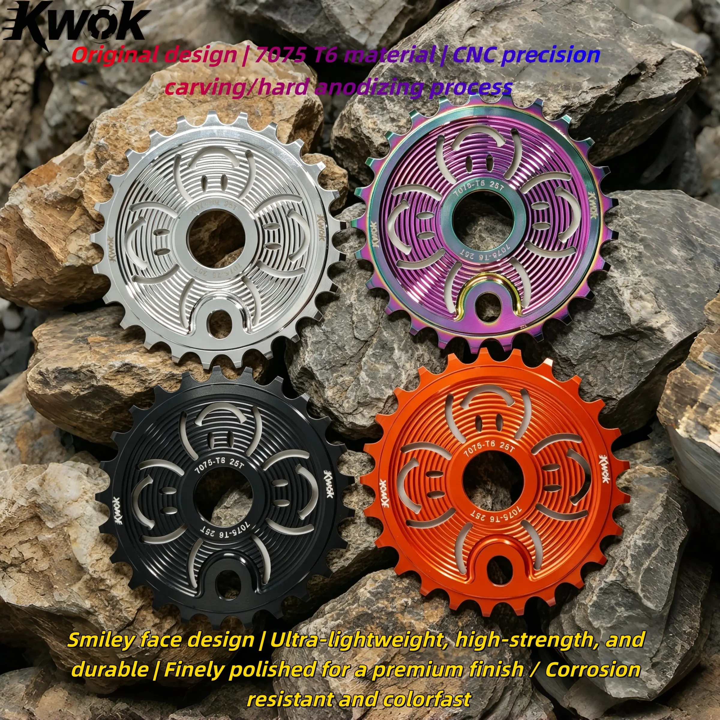 Bmx Small Wheel Bike 25t Chainring Cnc Gear Bmx Sprocket, Extreme Bicycle Climbing Street Performance Vehicle, Ideal for Stunts and Shows, Crank Arm