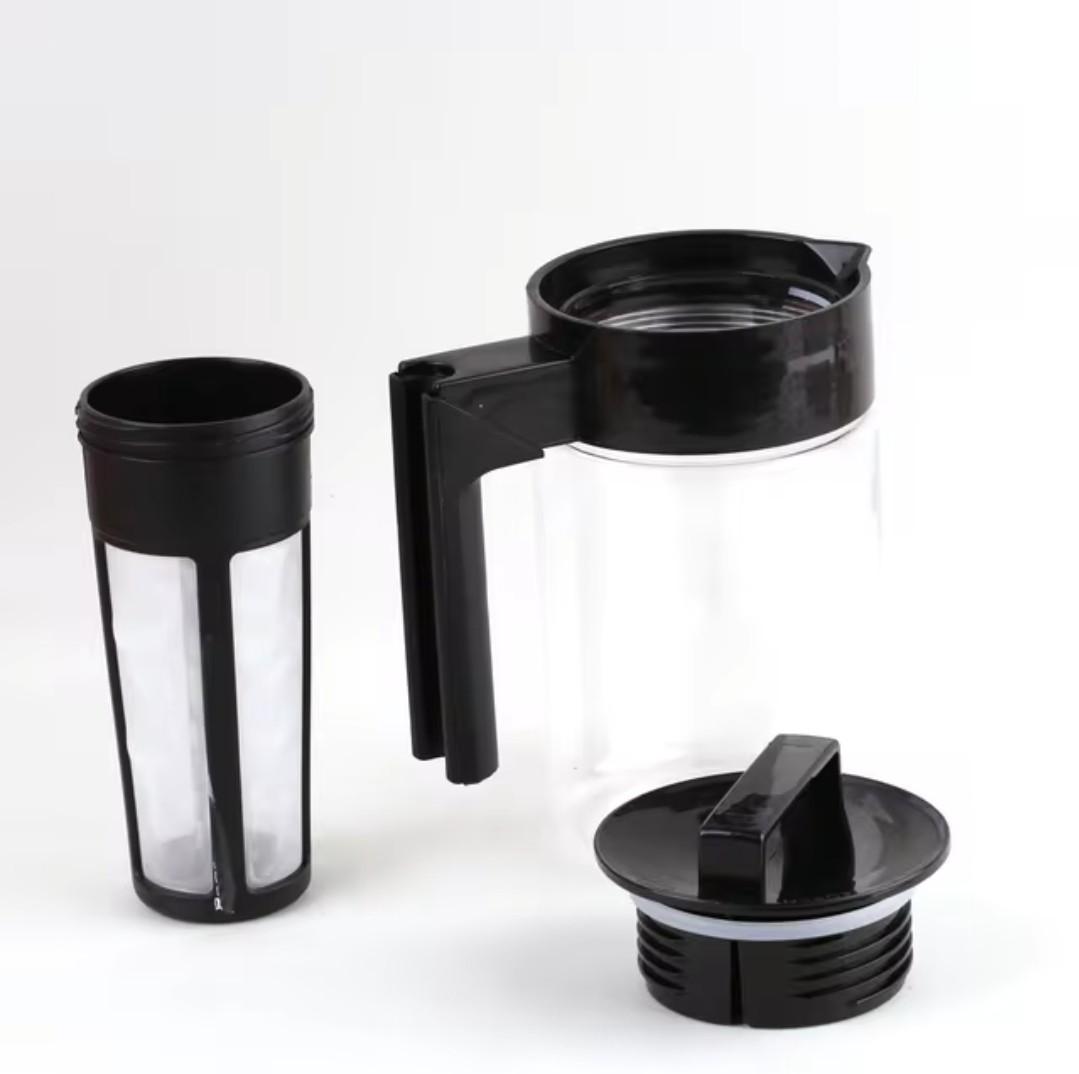 Cold Brew Iced Coffee Maker with Coffee Filter and Handle - Perfect for Making Cold Brew Coffee at Home (900ml)