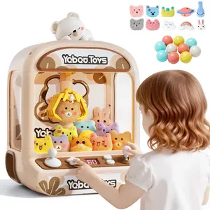 Claw Machine for Kids, Mini Vending Machine with Music, Prize Dispenser Toys for Girls and Boys, Electronic Claw Game Machine for Party Birthdays, Includes 20 Mini Toys