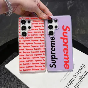 Fashion Supreme Phone Case 2‑in‑1 Clear Jelly For Samsung Case | Galaxy S26/S26+/S26 Ultra/S25/S24/S23/S22/S21 | Dopamine Photo Card Holder | Slim Soft TPU Shockproof Anti‑Yellowing Lightweight Trendy
