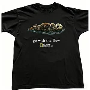 National Geographic with "Go with the flow" Baby Tee