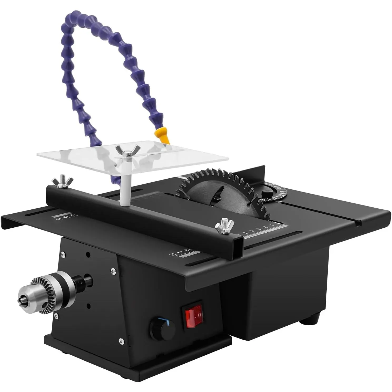 Electric Table Gem Faceting Tool - Jade Grinding Polishing, Jewelry Angle Polishing, Gemstone Engraving Cutting Milling Bench Grinder for Jade Craftsmen, DIY Makers Working with Wood, Aluminum Alloy, Acrylic