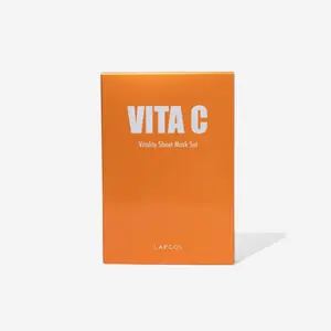 LAPCOS Vita C Derma Sheet Mask 5-Pack - Hydrating Formula for Skin Care and Tightness Relief