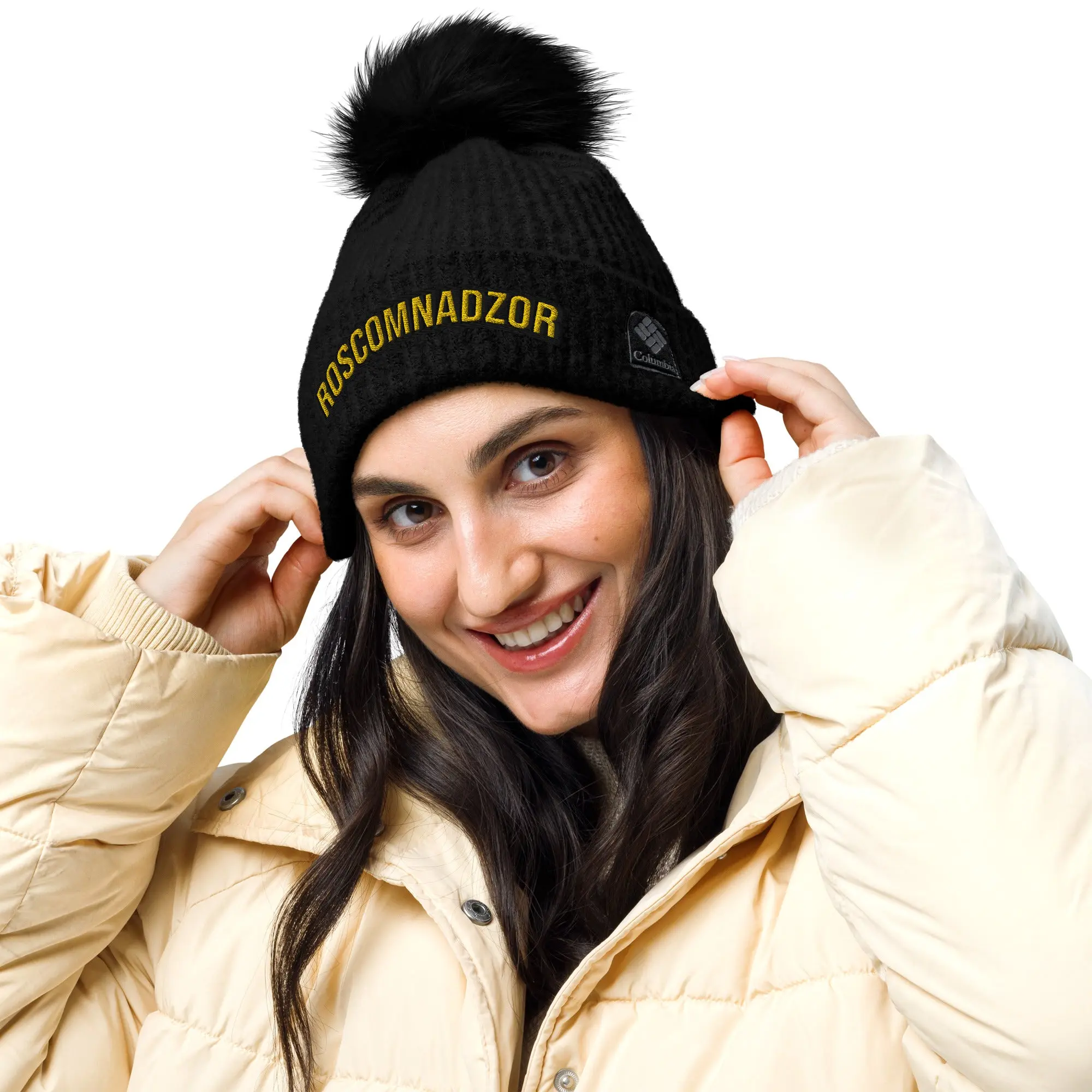 Columbia Cos Bircoff Emranded RosComNadZoR Album Special Collection Pom-Pom Beanie - Soft Microfleece Lining