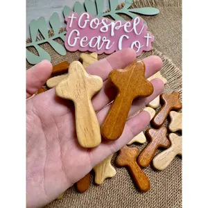 Wood Comfort Cross, Christian Comfort Cross, Handmade Cross, Handheld Cross, Christian Gift, Church Accessories, Wooden Cross, Prayer Cross Religious Decor