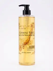 ZLSAN Natural Ginseng Root Hair & Scalp Nourishing Paste - Haircare Treatment with Visible Whole Ginseng, Follicle Vitality Boost, Dry Itchy Relief, Thinning Hair Strengthening - 16.9 fl.oz/500ml