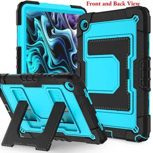 Rugged Case for Samsung Galaxy Tab A11+ / A9+ 11" (2025/2023 Release) - Heavy Duty Shockproof Cover with Kickstand, Soft Kids-Safe Protective Shell, Drop Resistant Protection Tablet Case