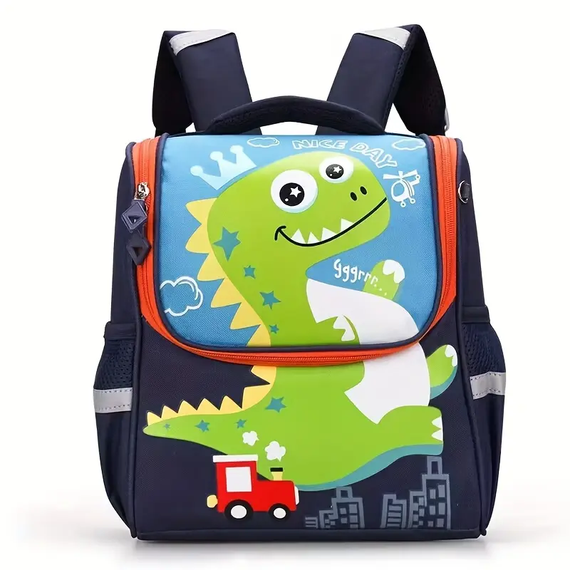 Kids Dinosaur Backpack - Lightweight Daily School Bag for 2-5 Years Old Boys, Cute Kindergarten Preschool Children's Bookbag, Character-Themed Backpacks, Cute Backpacks, Daily Use Bags