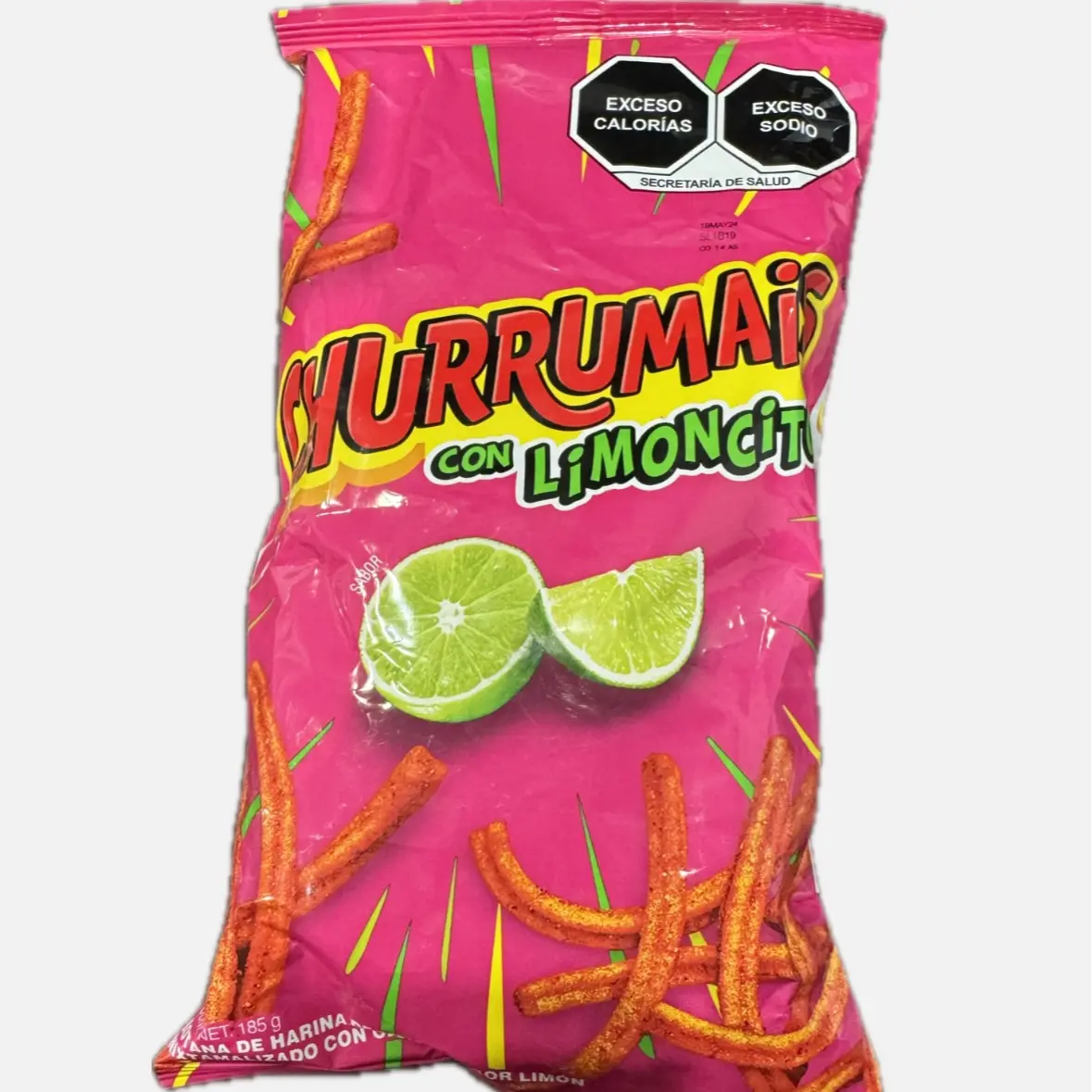 Churrumias Chips from Mexico, Crispy Snack, 1 Pack