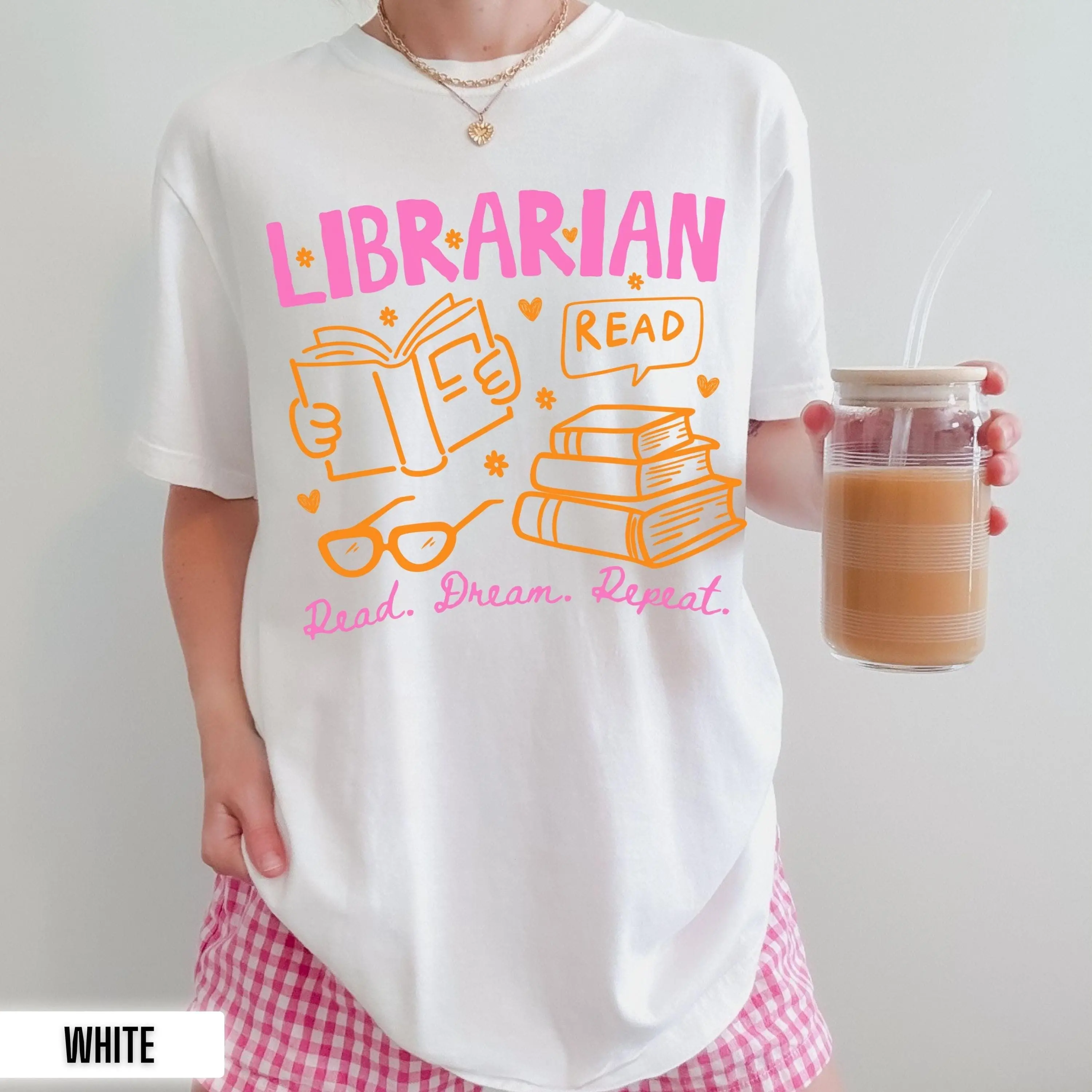 Librarian Shirt, Comfort Colors Librarian Tee, School Librarian Tshirt Back To School Teacher Tee Matching School Staff Shirt Trendy Library