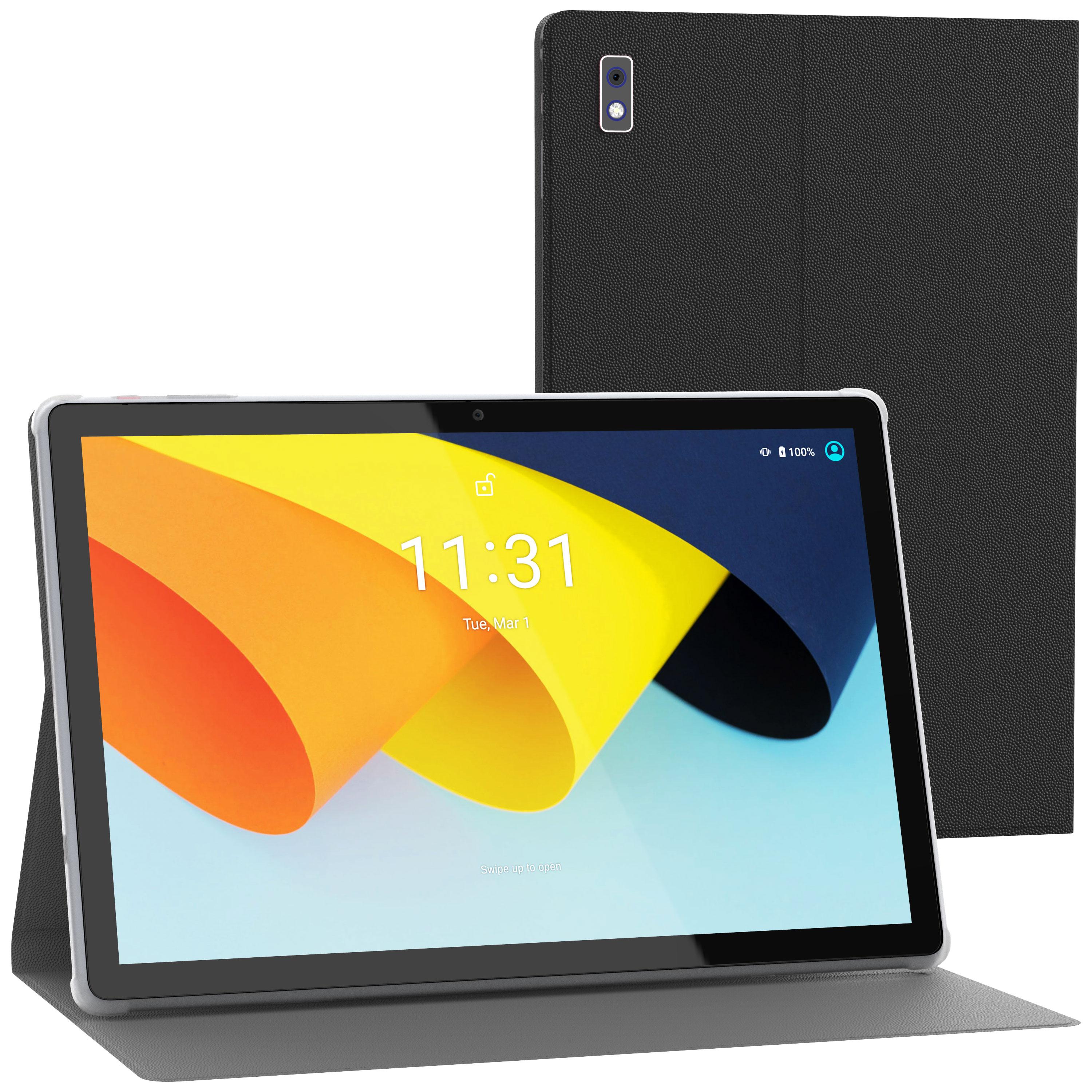 10.1 inch Android 14 Tablet with Case, 64GB ROM Quad-Core Processor 5000mAh Battery, 1280x800 IPS FHD Touchscreen 5MP8MP