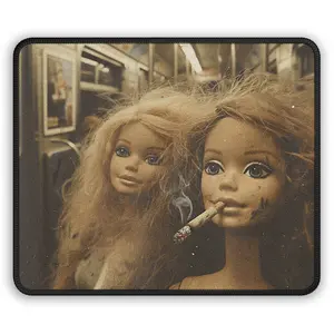 Go Best Friend Funny Doll Face Mouse Pad