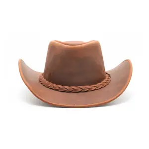RESISTANCE Premium Full Grain Australian Style Leather Cowboy Hat | Shapeable Outback Hat for Men and Women arthur  morgan  hat cowboy  hats