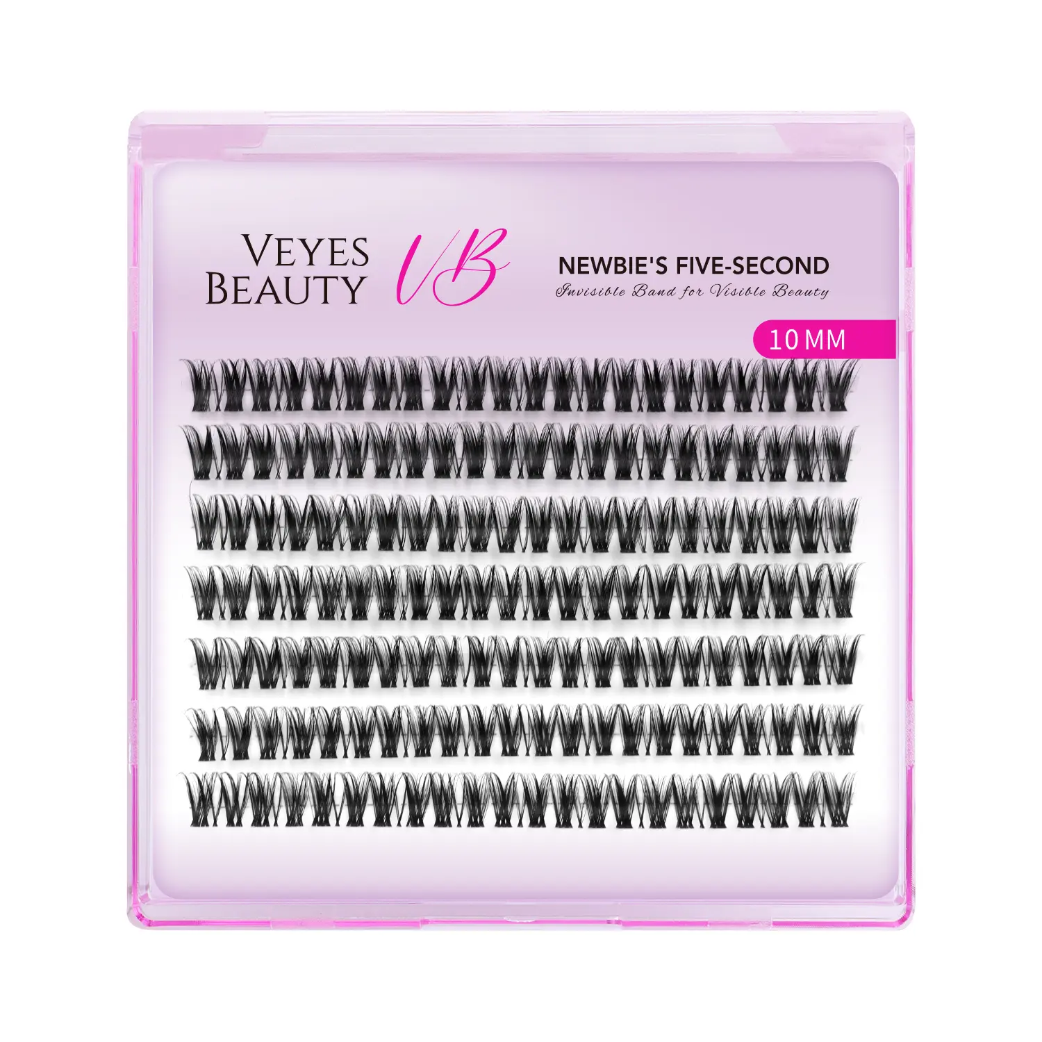 VEYESBEAUTY Ribbon Fluffy Lash Clusters, Makeup Eyelashes with Feathery Ribbon-Like Fibers, Layered Clusters for Bold Multi-Dimensional Volume, Ideal for Parties, Stage Glam