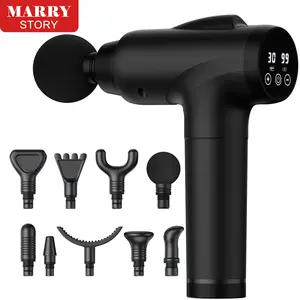 Valentine's Day gift, handheld electric muscle massager, relaxes the entire body, reduces fatigue, enhances performance. It has 30 speed settings and 9 massage heads, which can be used to massage sore muscle areas and relieve pain.