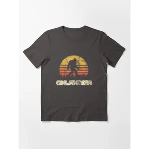 Bigfoot OKlahoma State Distressed Sasquatch Yeti Bigfoot Believer Sasquatch Urban Legend Retro Essential T-Shirt