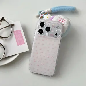 Spring Floral Bunny Phone Case Casing for Apple iPhone 14, Fashion Creative Design, New 16ins Style, Series 17 Protection Cover, 15 Pro Protector