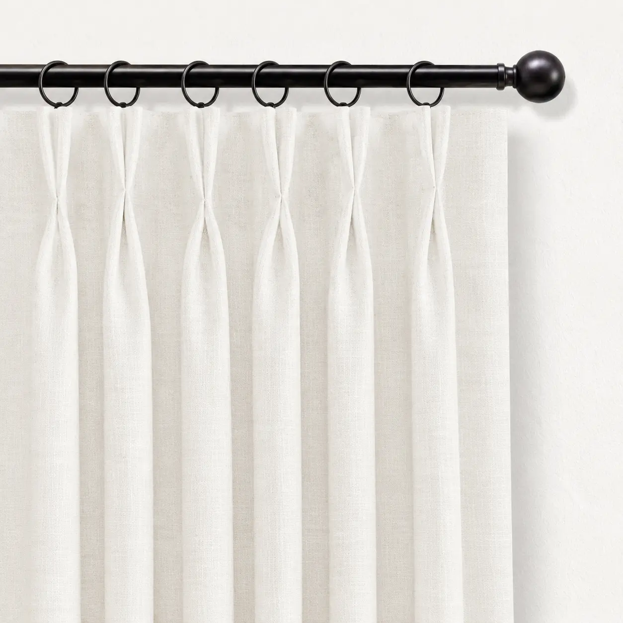 Inovaday 2pcs Blackout Curtains Linen Curtains for Living Room Bedroom Pinch Pleated Curtains Set, Thermal Room Darkening Window Linen Curtain Drapes Outdoorfun,back to school,dorm essentials,home decor,home essentials