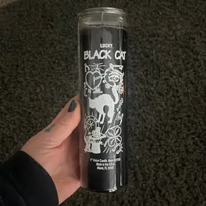 Lucky Black Cat 7 Day Candle