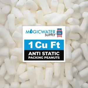 Packing Peanuts for Shipping - 1 Cu Ft - Bio Tube Recycled Compostable & Biodegradable Void Filler - Cushion for Shipping Packaging - Dust-Free & Abrasion Resistant - Non Styrofoam