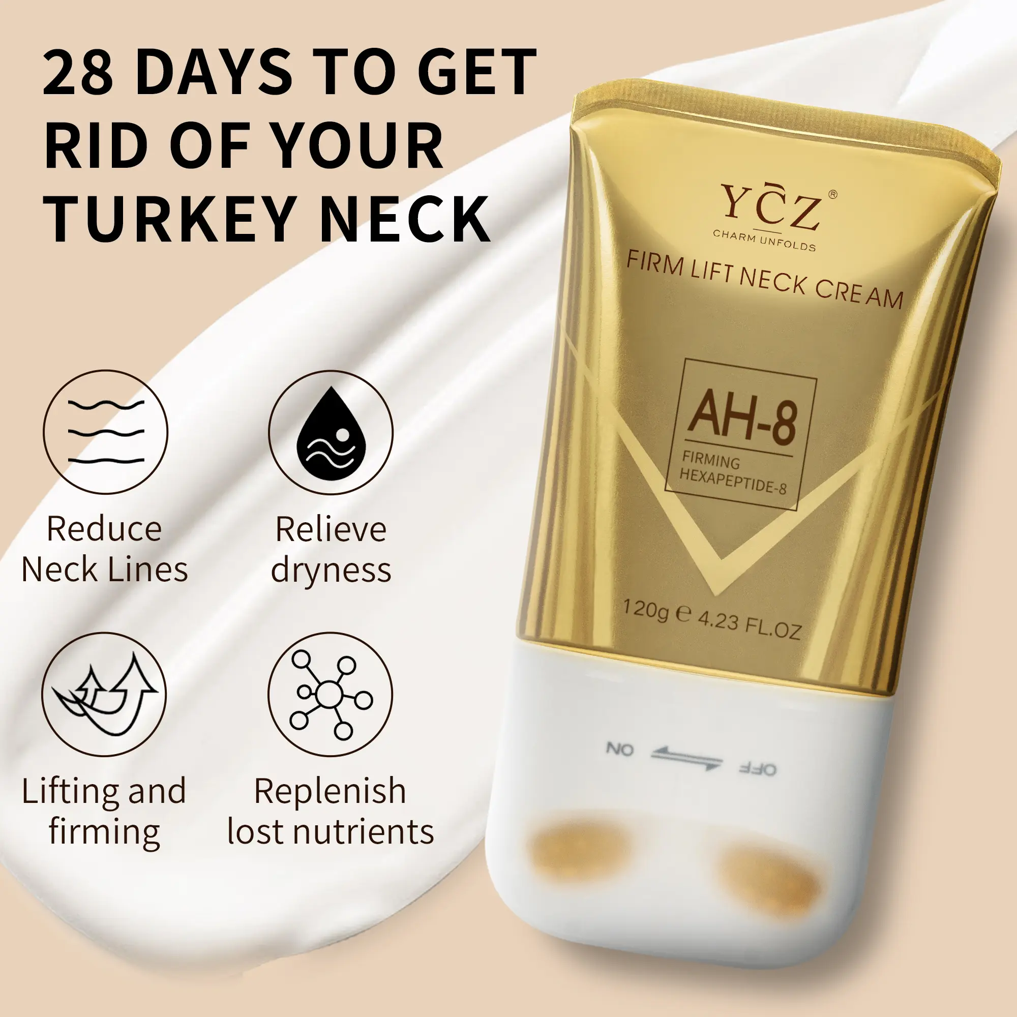 フェイスクリーム Y YCZ] Neck & Eye Care 4-Piece Set – 2 Neck Creams + 2 Eye Creams