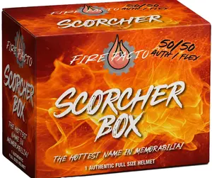 PYT 1 BOX 50/50 Authentic/Speedflex Football helmet Collectible Break- Guaranteed Sports Trading Cards
