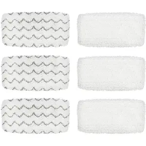 Steam Mop Refill Pads Compatible with Bissell 1252 1606670 1543 1652 1132M 1530 11326 Symphony Hard Floor Vacuum Steam Cleaner Series (Pack of 6)
