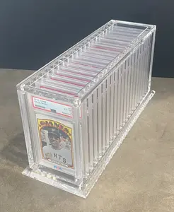 Graded Trading Card Display Case fits 20 Graded PSA, SGC, CGC, and Beckett Graded Slabs