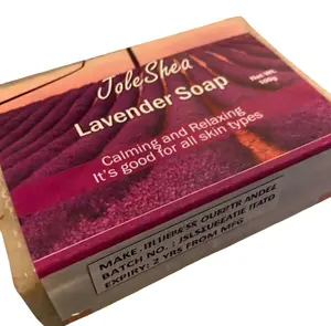 Jole Shea Lavender Soap - Calming and Relaxing, Enriched with Moringa for Nourishment, Suitable for All Skin Types, 100g