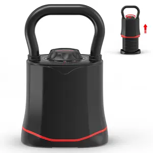 HXD-ERGO Adjustable Kettlebell Set with Non-Slip Handle 6-in-1 Quick Weight Change Home Gym Equipment Strength Training Equipment Suitable for Men and Women