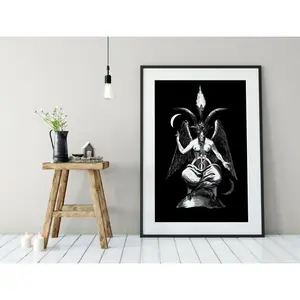 Baphomet Poster - "As Above So Below" - Eliphas Levi (No Frame)