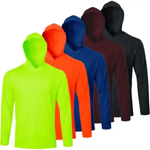 Men’s Lightweight UV Protection Hoodie | Breathable Sun Shirt for Fishing, Hiking & Outdoor Sports High Performance Activewear Athletic Style Activewear Fitness Clothes Tops