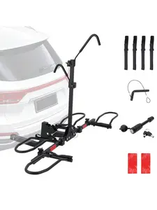 E Bike Racks For Tow Hitch 2 Bike,Heavy Duty Car Bike Racks For 2 Inch Receiver,Bike Carrier For Car SUV RV Truck,Foldable Bicycle Carrier Platform,Bicycle Transportation,180 Lbs Capacity