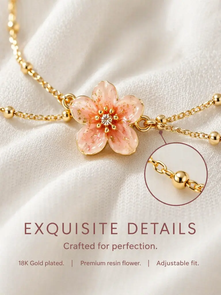 Dainty Layered Flower Waist Chain | Boho Floral Belly Chain for Women | Summer Beach Bikini Body Jewelry