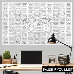 Pause If You Must Table Size Coloring Sheet