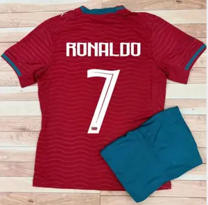 2026 Red Green Football Jersey & Shorts Set – Lightweight Athletic Soccer Uniform for Men Women