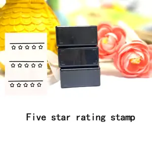 Five Star Rating Stamp, Star Shaped Stamp for Teachers, Self-Inking Star Marking Seal for Assignments, Student Work, Versatile Ink Office Supply